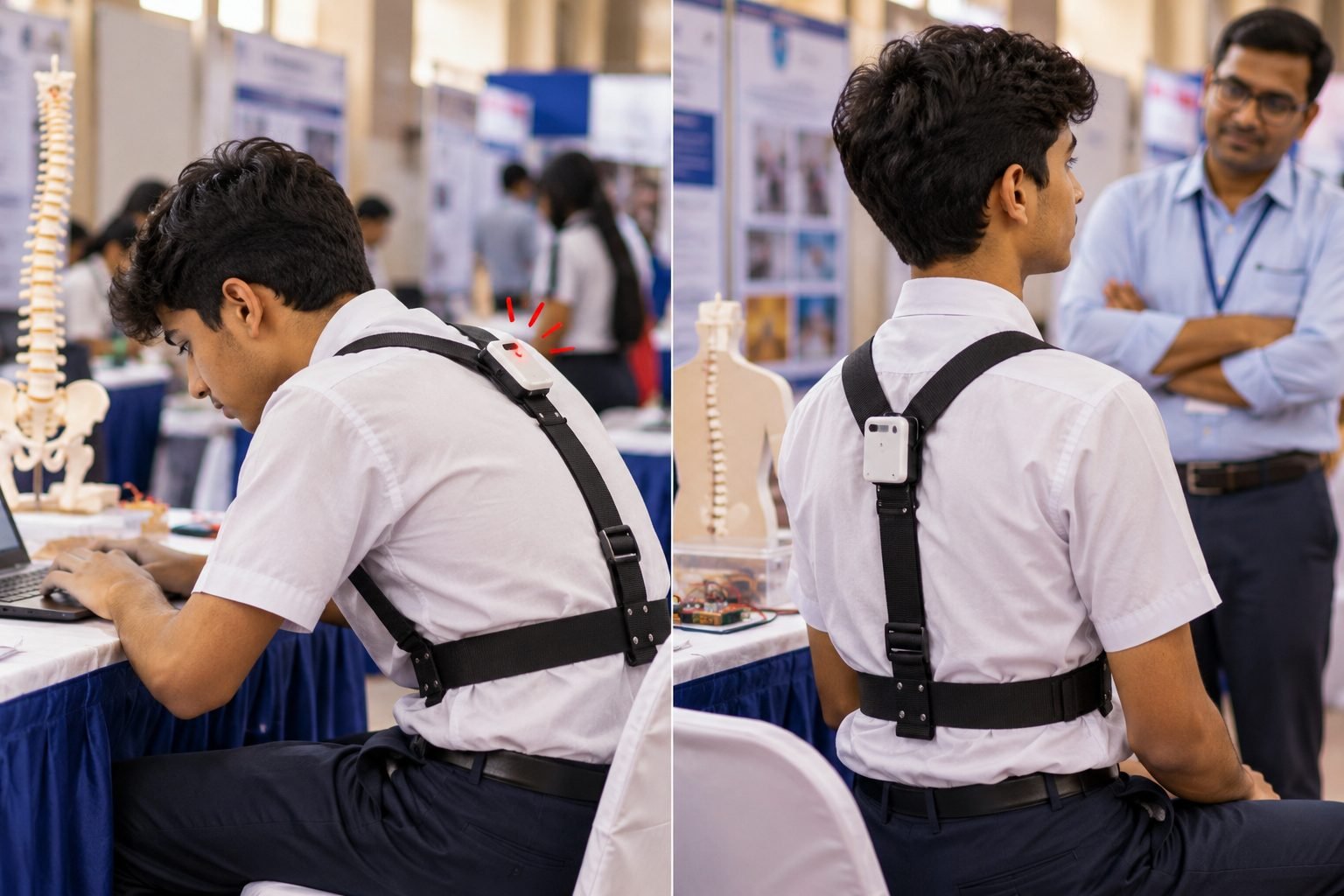 Wearable Posture Device Science Fair Demo